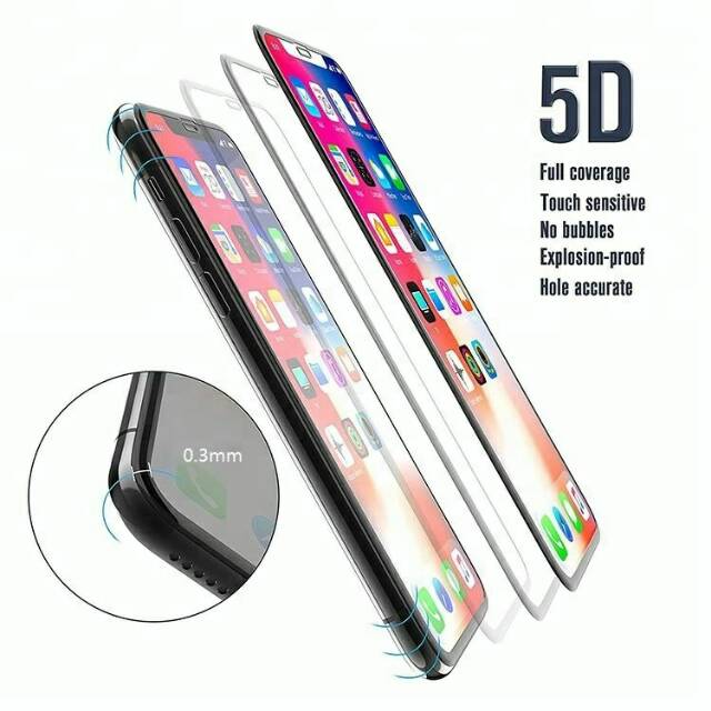 Anti gores iPhone xs max xs/x 7/8 plus 7/8 6/6s plus 6 6s Tempered glass iPhone 5D