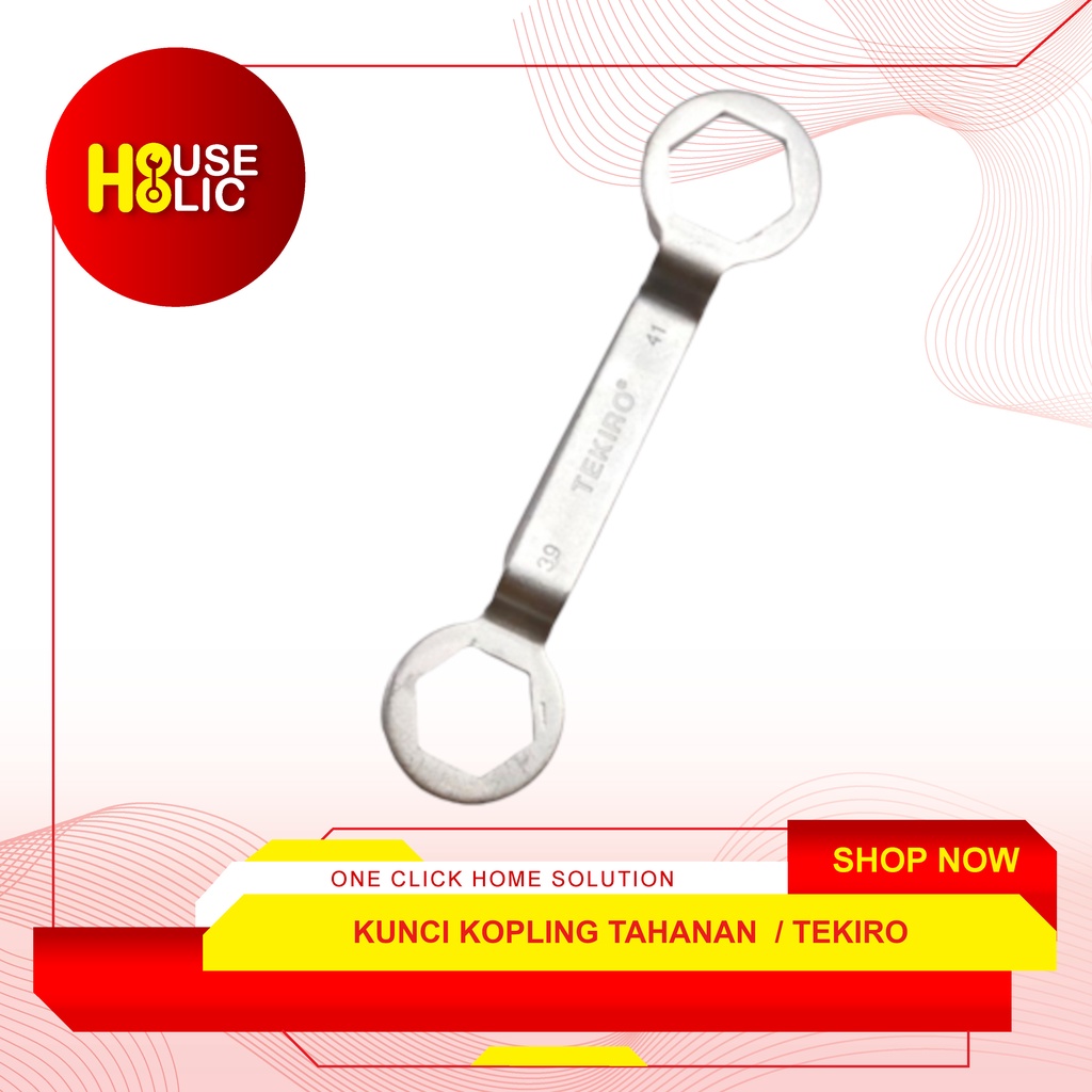 TEKIRO Kunci Kopling Blok Mesin Tahanan 39 x 41mm Coupling Nut Wrench