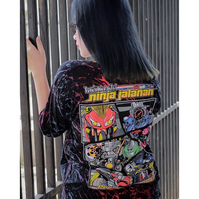 KAOS NINJA JALANAN / BAJU KAWASAKI NINJA LENGAN PANJANG / LONGSLEEVE / THAILOOK / NINJA RR / R / 250
