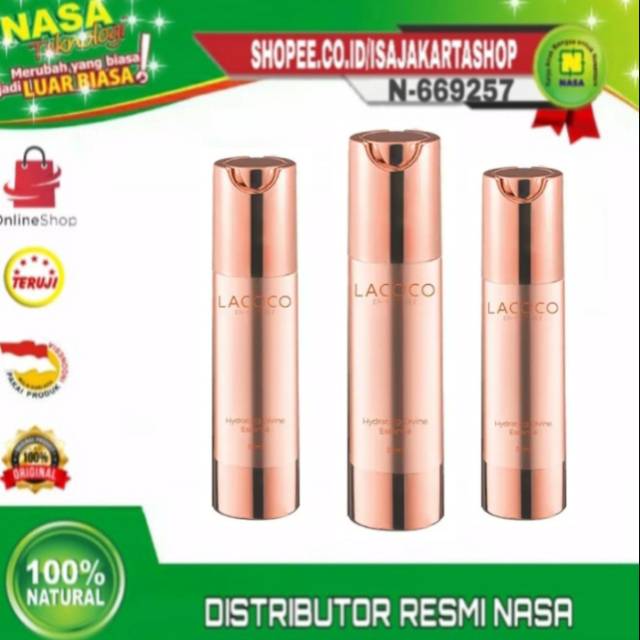 Lacoco Hydrating Divine Essence asli NASA mencerahkan melembabkan dan memutihkan