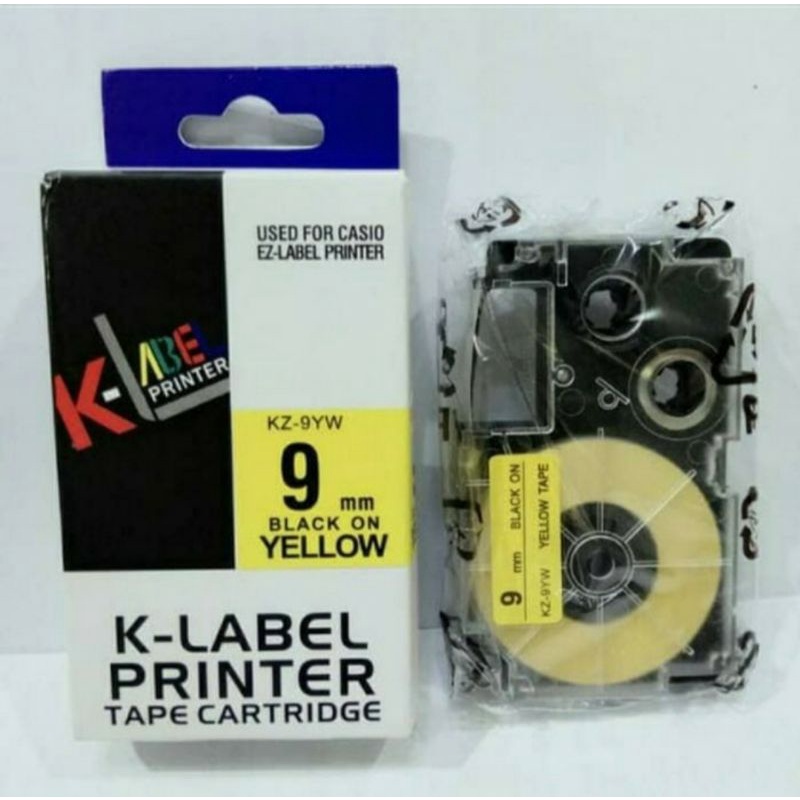 K Label Printer EZ Label 9 MM Compatible Casio Refill Tape Cartridge