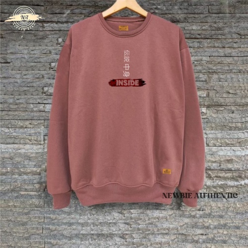 Sweater Pria Oversize Crewneck Distro Cewek Cowok Lokal Suiter Sablon Print Kasual Street Style Krunek Oblong Sweater Crewneck Kekinian Krewneck M-XXL