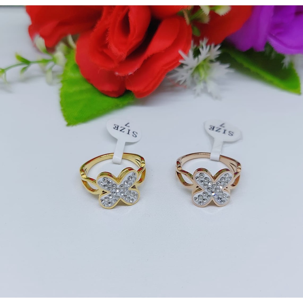 Cincin titanium mata full perhiasan fashion 0280-0283