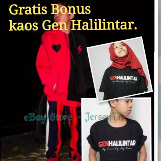 Hoodie Fateh Gratis Kaos Gen Halilintar