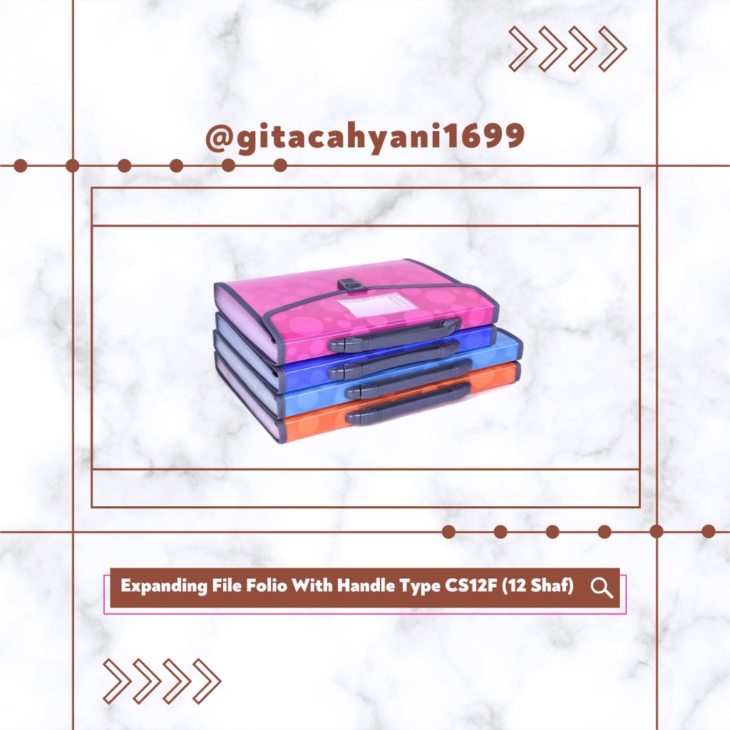 

EXPANDING FILE WITH HANDLE FOLIO CS12F