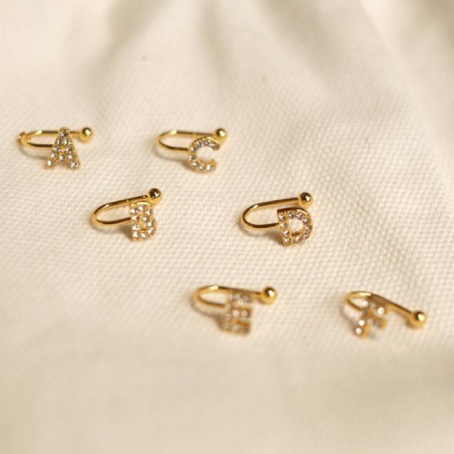 Alphabets Earcuff (A-M)