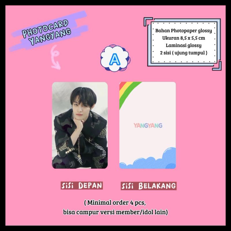 Photocard NCT - Yangyang / Photocard Unofficial / Photocard Yangyang