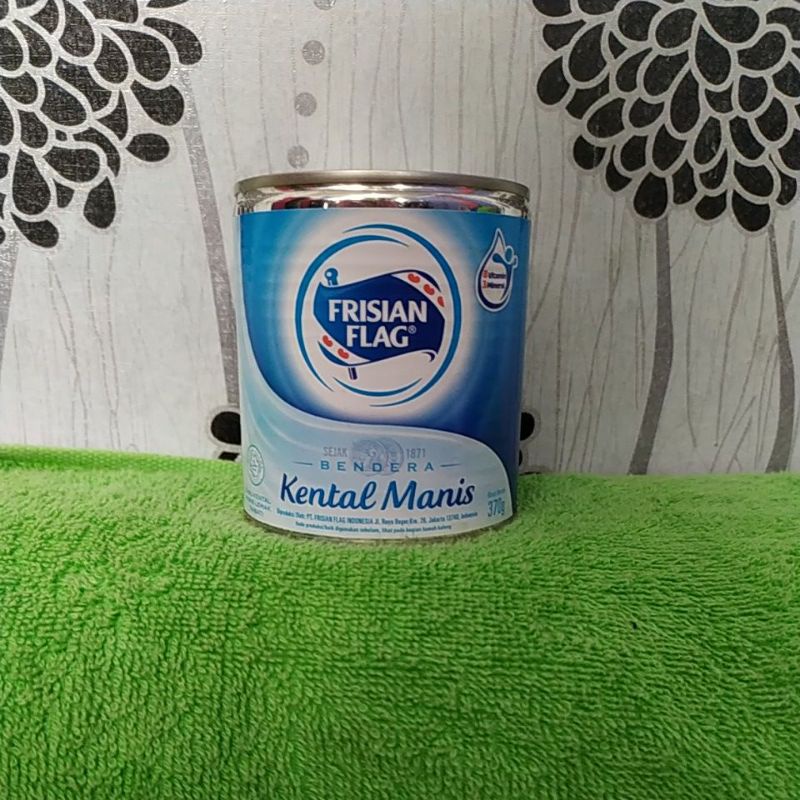 

(cod)frisian flag,bendera kaleng putih 370gr,susu kental manis