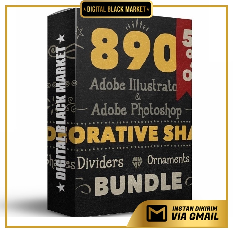 890 Handwritten Shape Bundle - Vector Designs