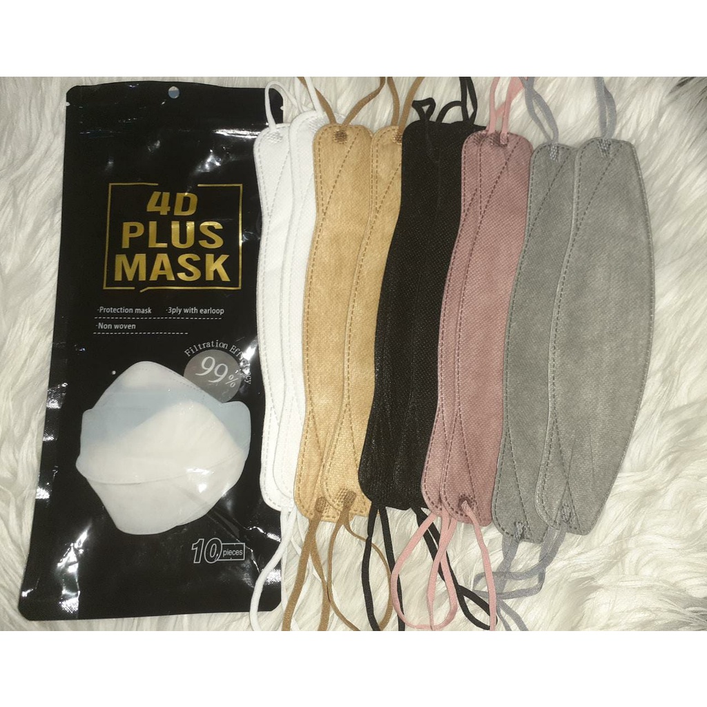 Masker Earloop 4D 5 Warna Random Isi 10 Pcs Real Pict ALLADIN_88