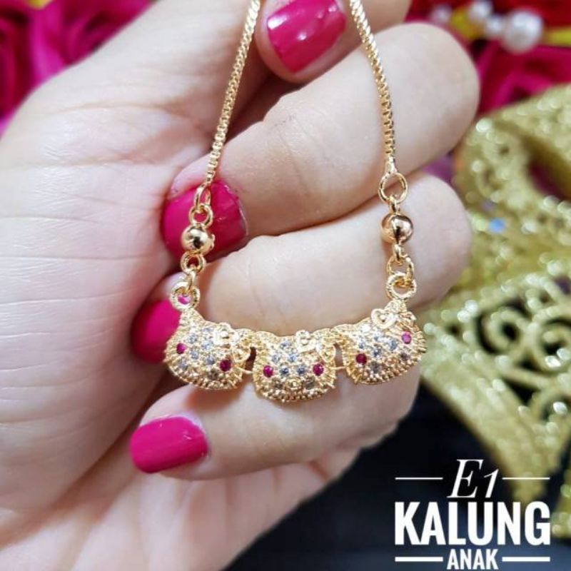 Xuping kalung anak lapis emas 18k