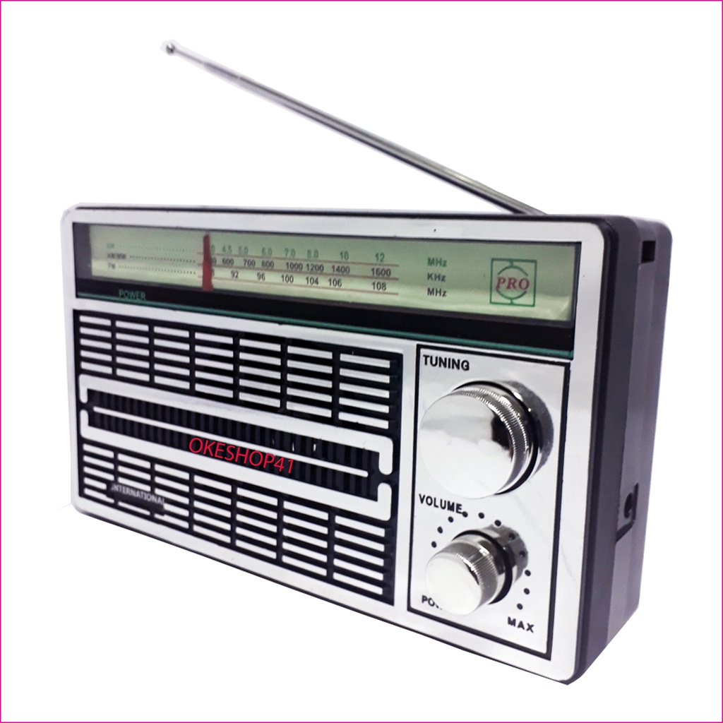 Radio International F-4250 Radio Portable Am Fm Jadul Klasik