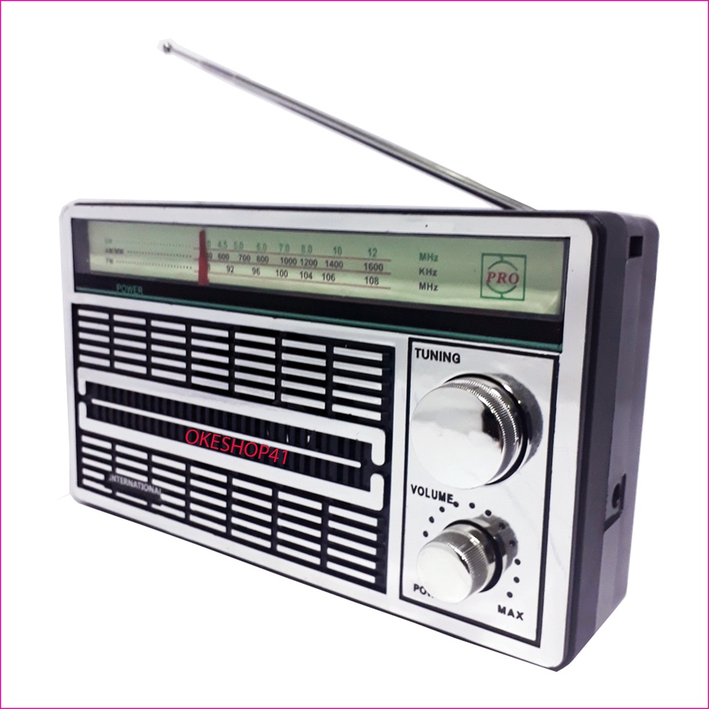 International F-4250 Radio Portable Am Fm Jadul Klasik