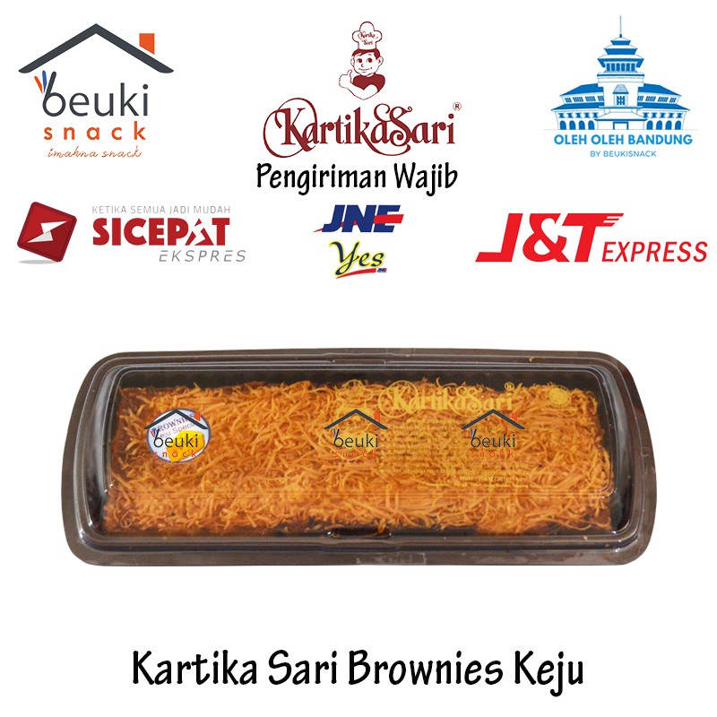 

Kartika Sari Bandung Brownies Panggang Keju Special Nikmat Brownies Coklat Lapis Keju - 500gr