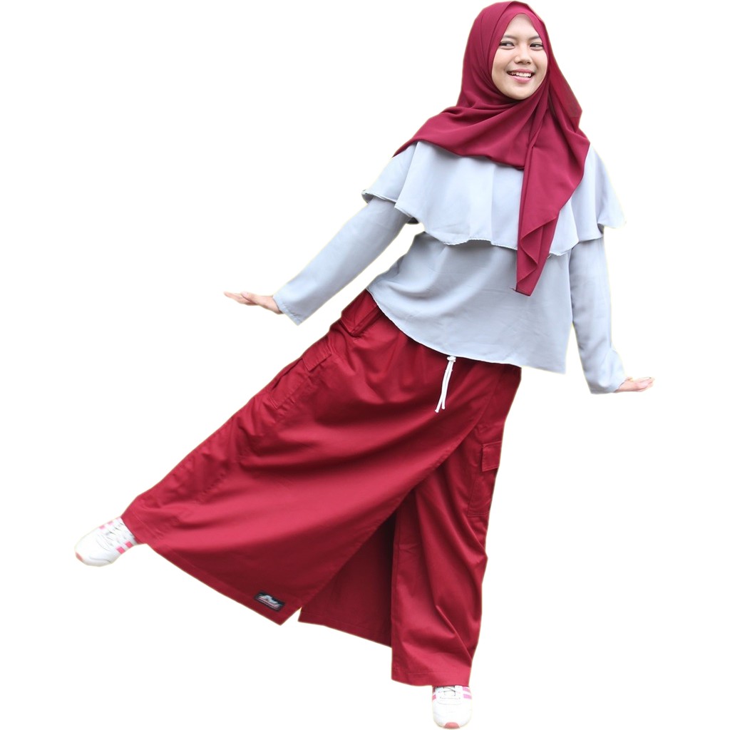 Rickyrieez Rok Celana Outdoor Drill Premium - Celana Rok Kulot Gunung Lapangan model saku Cargo untu