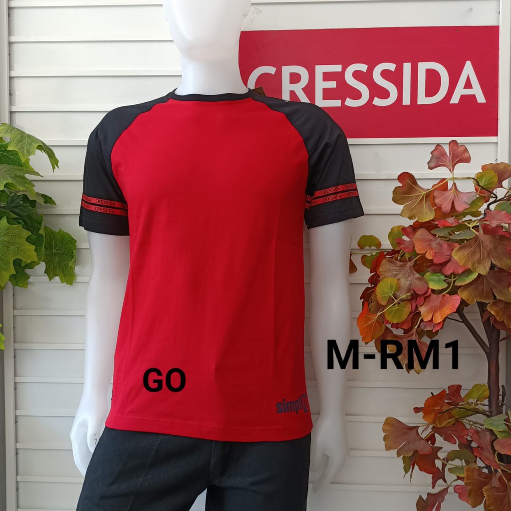 gof M CRESSIDA KAOS (Regular) Pakaian Pria Atasan Kaos Oblong Casual Santai Original Lengan Pendek