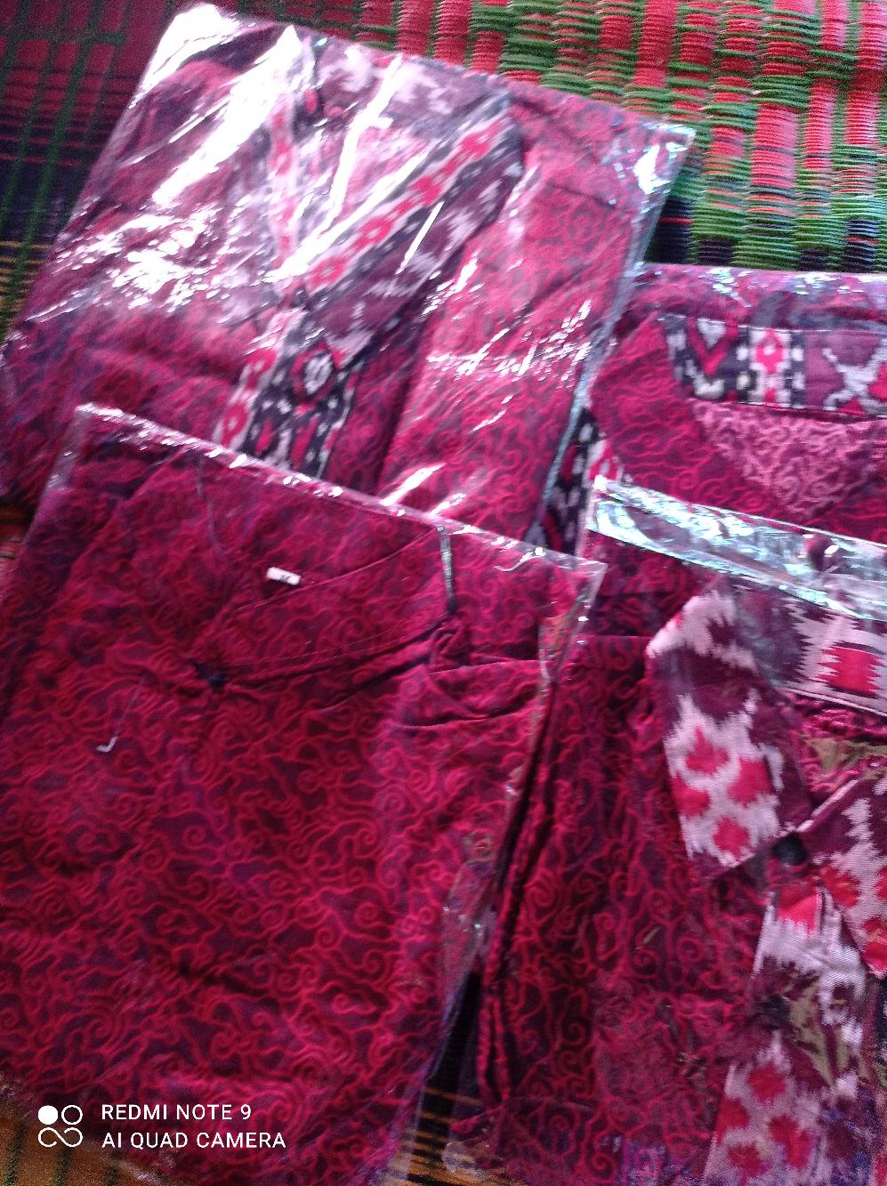 Couple Jumbo Gamis Batik Syari Modern Keluarga Family Renata