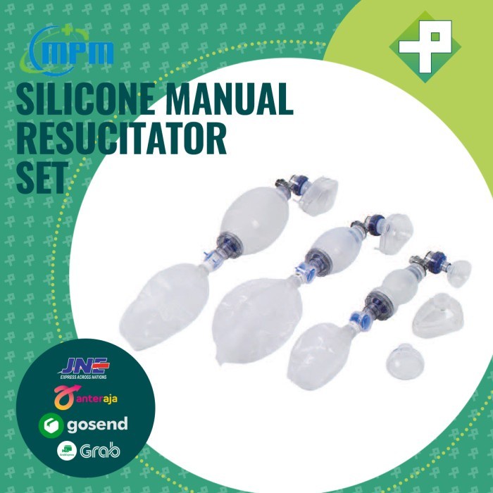 Ambu Bag Silicon Manual Resucitator Set MPM / Alat Bantu Nafas