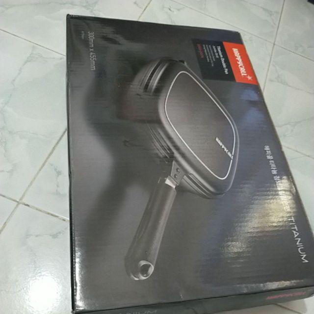 Peralatan Masak Ori Korea Happycall Titanium Jumbo Grill Double Pan
