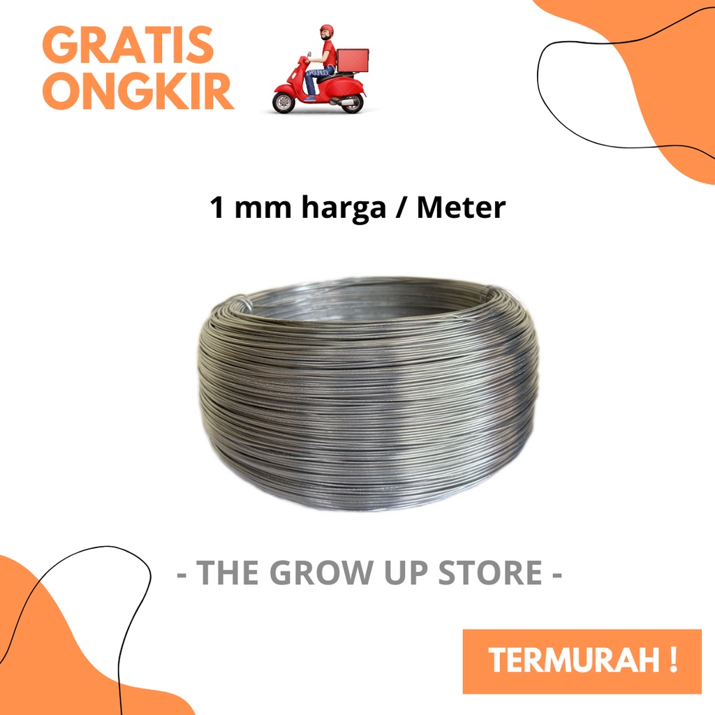 PROMO / GROSIR / TERMURAH / TERLARIS kawat bonsai aluminium - kawat bonsai 1mm - kawat bonsai 1 mm g