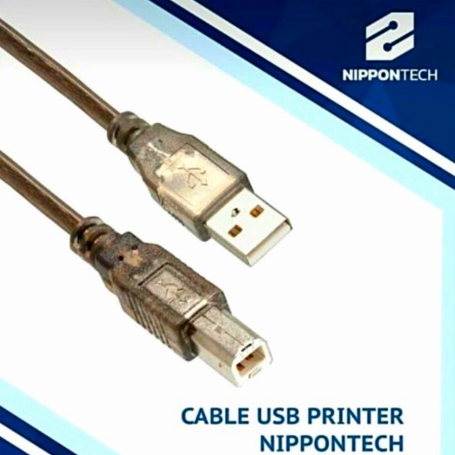 Kabel USB 2.0 Printer For HP Canon Epson Brother Xerox. Panjang 5 Meter