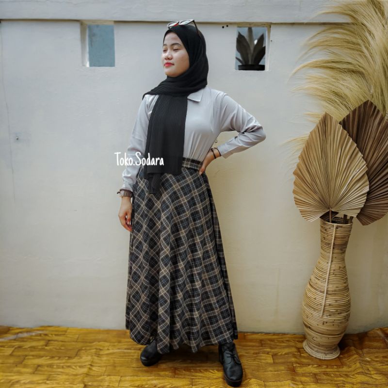 Rok Terbaru Aquila Denim Mayung // Murah Rok Denim Ramie // Rok Pjg 93 cm