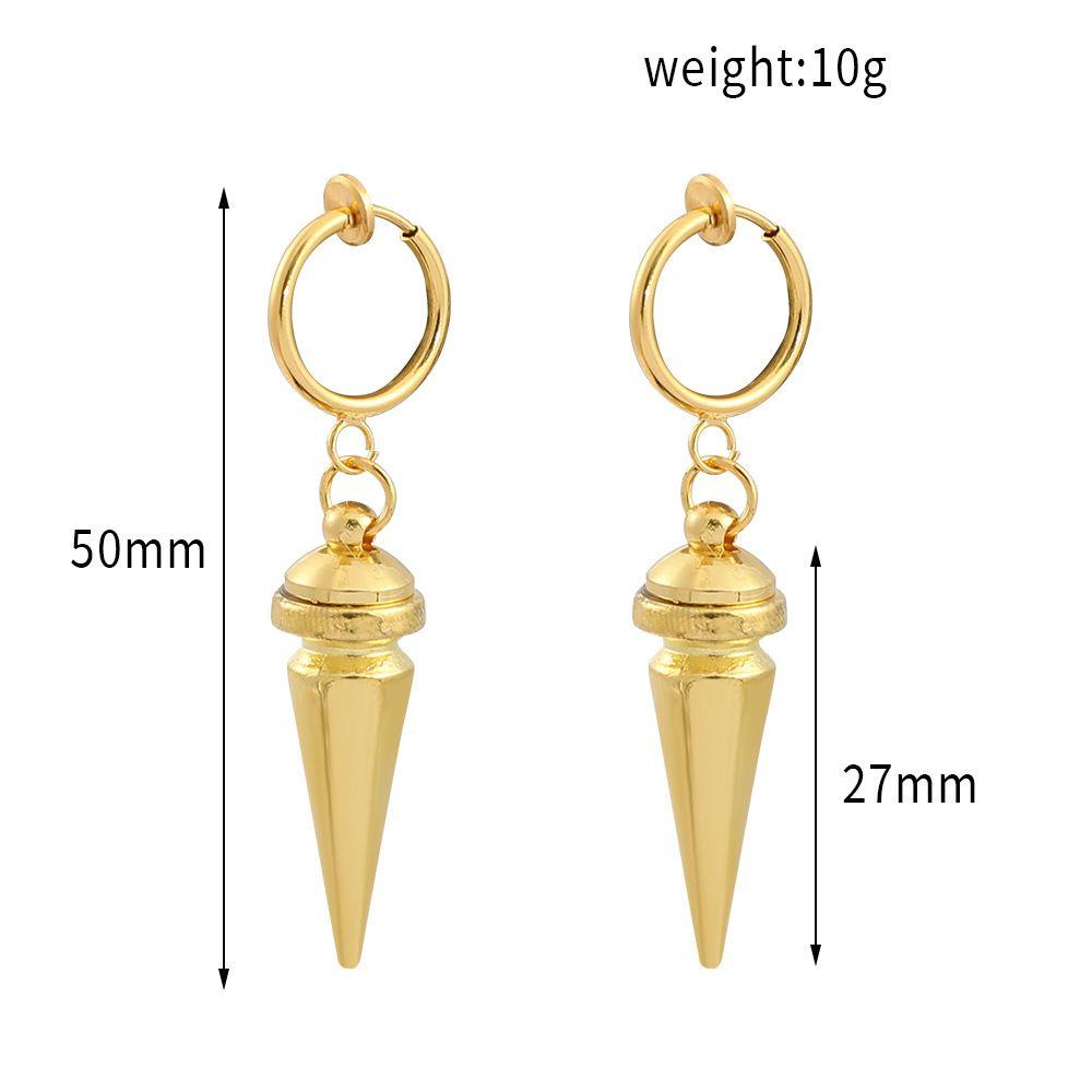 Lily SPY X Keluarga Anting Cosplay Perhiasan Jewelry Hadiah Untuk Wanita Pria Emas Lancip Liontin Telinga Klip