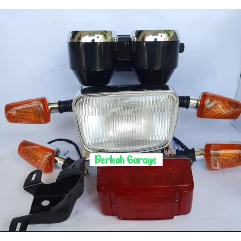 Paket Lampu Depan Belakang Rx-King Rx-King New 2002-2005 Plus Breket Lampu Plus Spidometer Plus Sen Depan Belakang