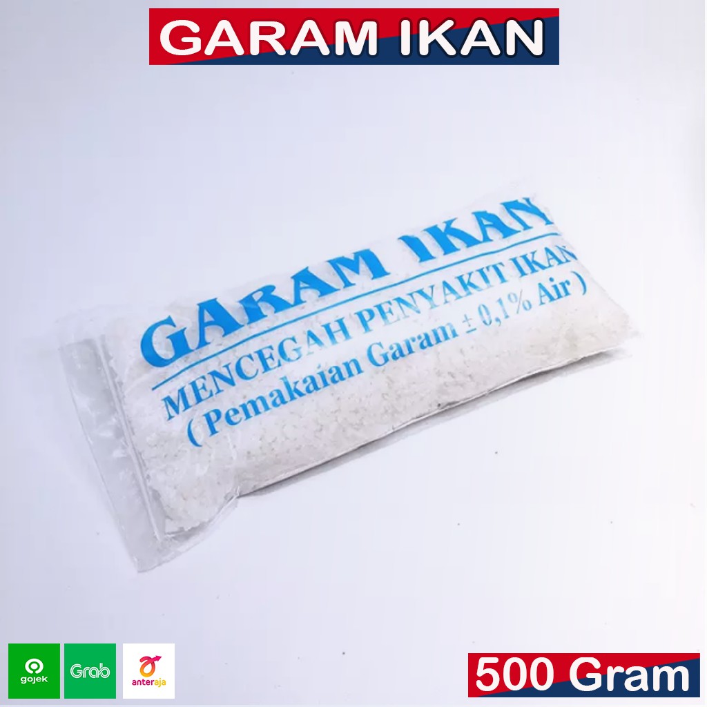 GARAM GAREM IKAN KROSOK KASAR 500 GR GRAM, Garam Ikan 500gr Garam Ikan 500gram Obat Ikan Garem 500gr