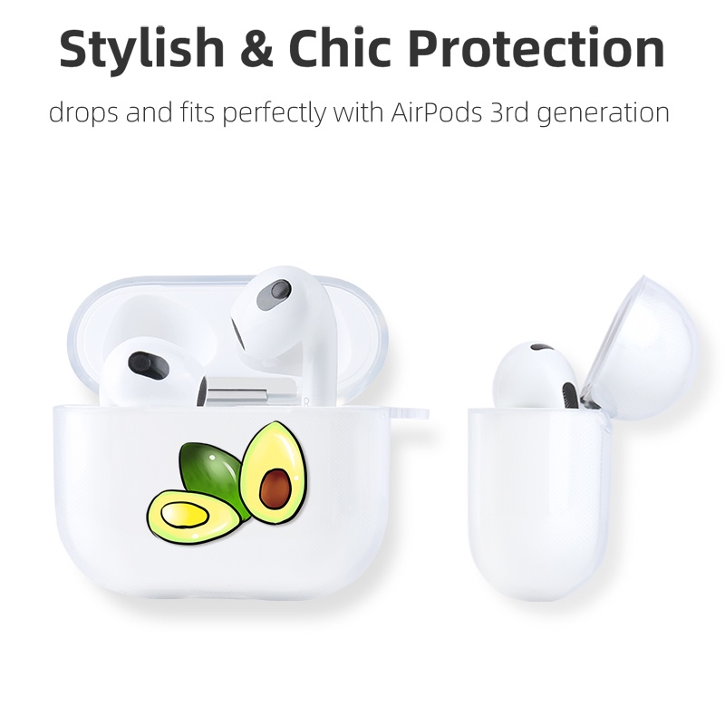 Casing Silikon TPU Motif Bunga Untuk Apple Airpods 3