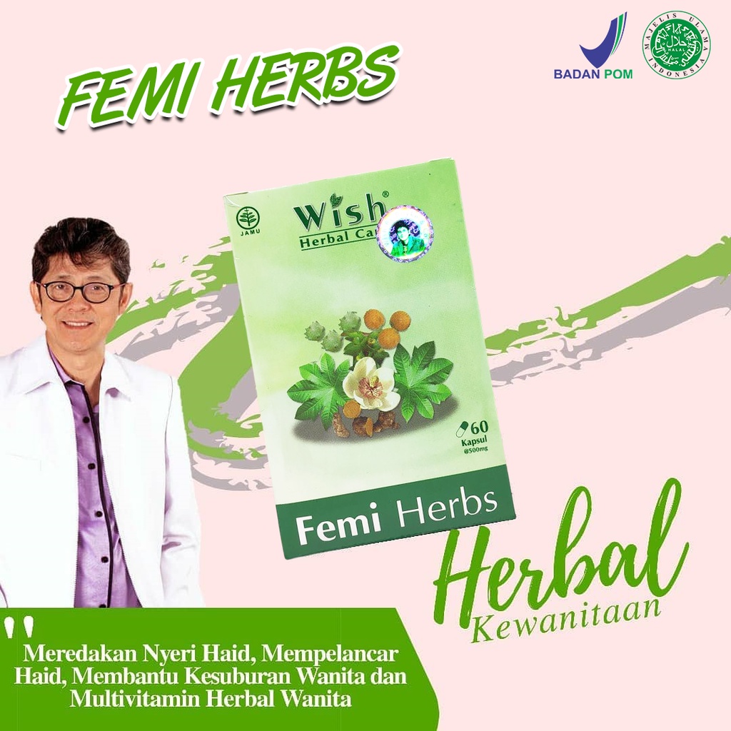 Femi Herbs Herbal - 100% Racikan Dokter Boyke (Membantu Mengatasi Semua Masalah Pada Area Kewanitaan