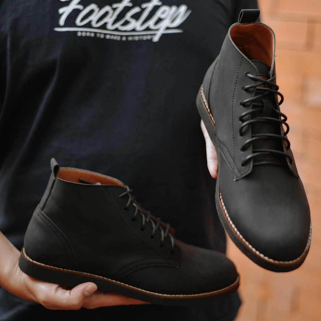ELEANOR BLACK |ManNeedMe x FSTP| Sepatu Pantofel Pria Boots Formal ORI