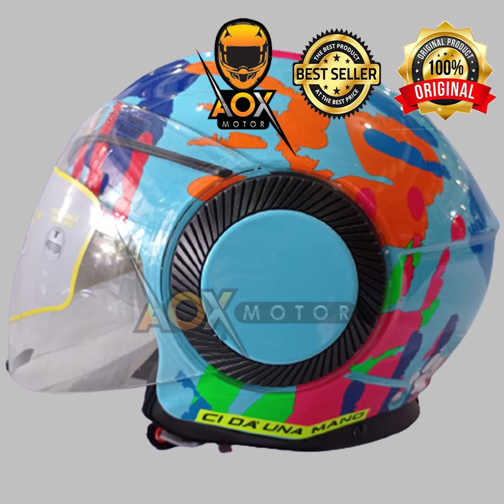 Helm AGV ORBYT Misano 2014 Half Face Double Visor (Ongkir 2 kg)