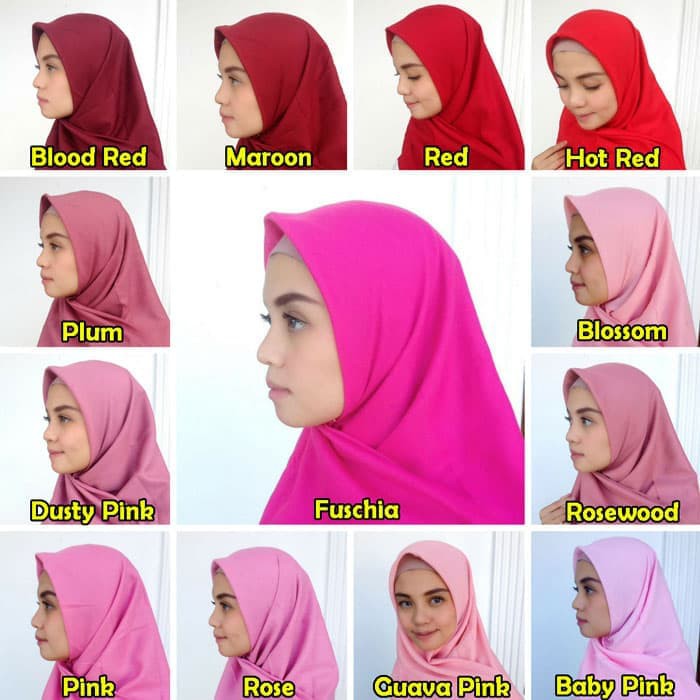 20 Inspirasi Kerudung Fuschia  Skinny Legz