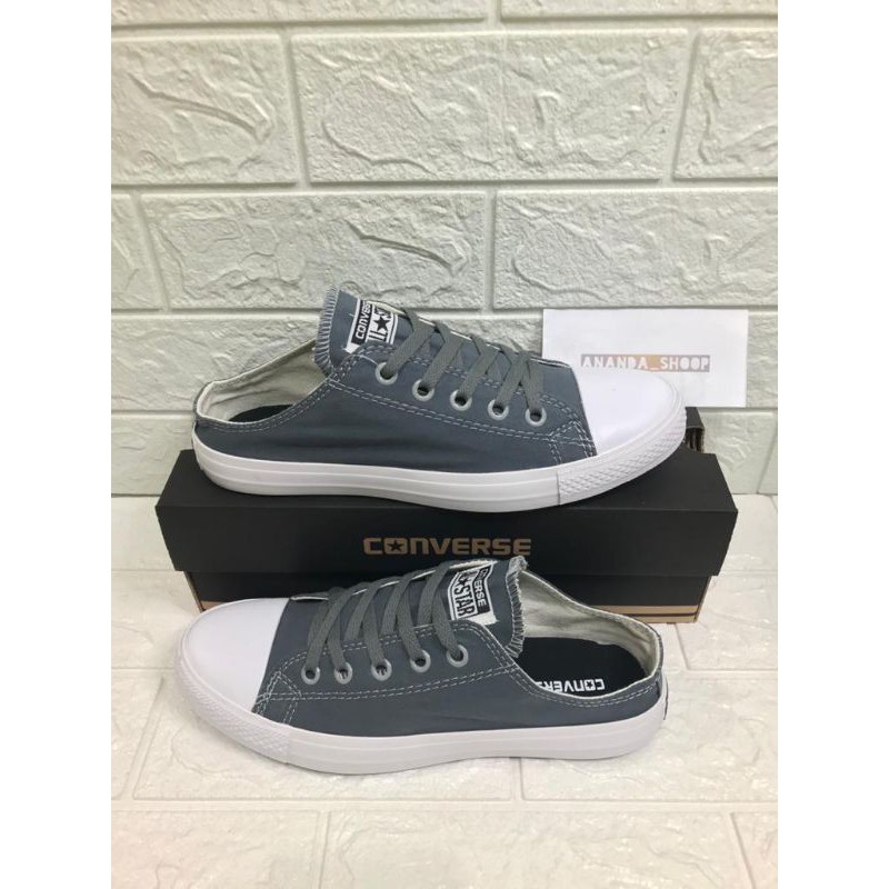 SEPATU SNEAKER CONVERSE ALLSTAR BUSTONG CT2 TANPA TUTUP BELAKANG PRIA WANITA FREE BOX