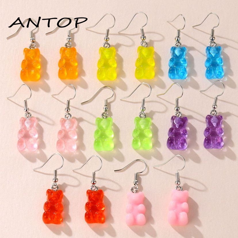 Anting Beruang Gummy Bear / Earrings Vintage Lucu Murah ANTOP