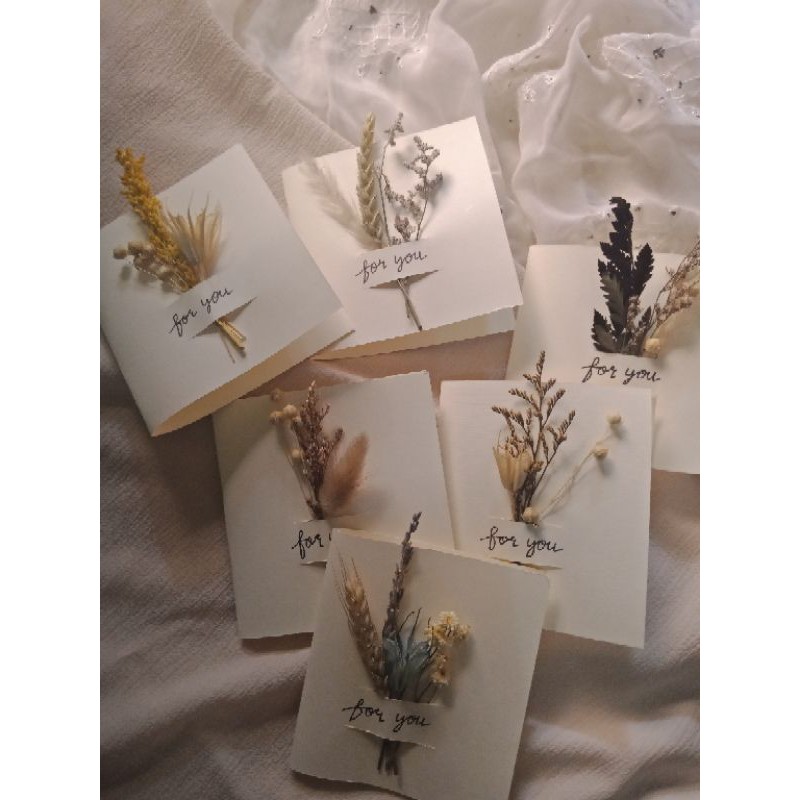 

Dried Flower Greeting Card Aesthetic (free amplop)