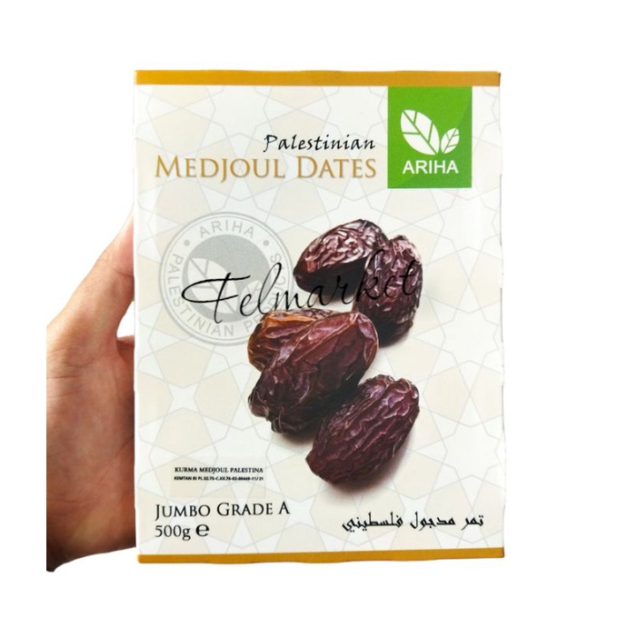 

Kurma medjoul ariha jumbo Palestina grade A | 500 grm