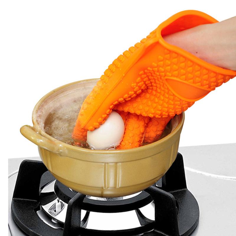 Sarung Tangan Silikon Anti Panas Heat Resistance Kitchen Glove 1 Pcs