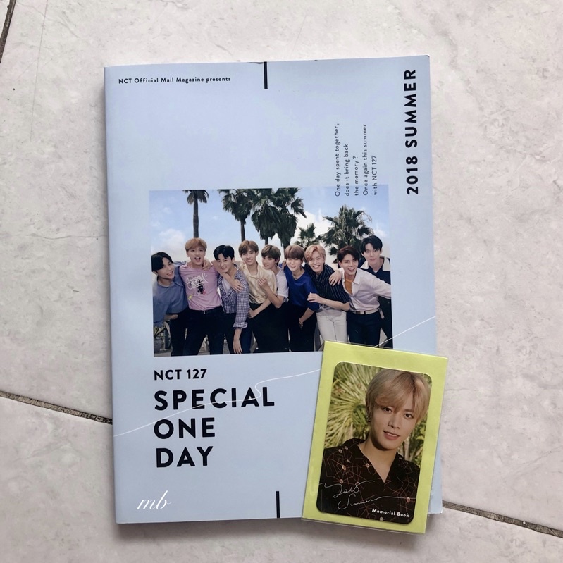 YUTA NCT 127 MEMORIAL BOOK (MEMBOOK) JAPAN SPECIAL ONE DAY 2018 SUMMER