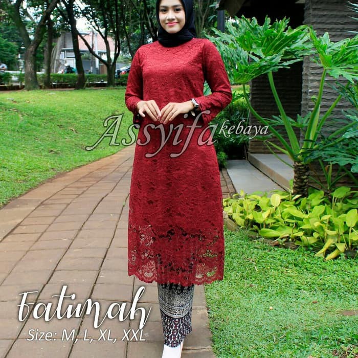 Kebaya Brukat Tunik Fatimah Trend
