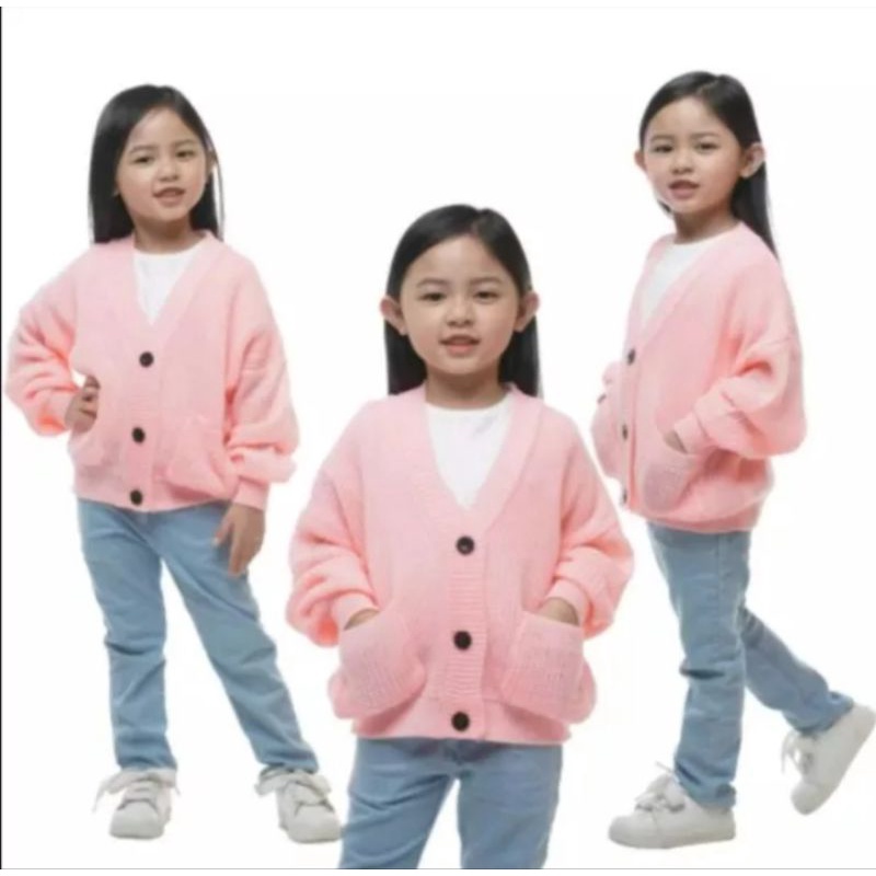 C.P-RAJUT ANAK USIA 4-12 THN KANCING 3/RAJUT ANAK KANCING/SWEATER ANAK RAJUT/CARDI LOVA EIREEN CARDIGAN OUTER RIB / CROP JUAN CARDY LOVA - BAJU RAJUT ANAK BATWING - CARDIGAN CROP KANCING 3 - TEBAL 12 GET