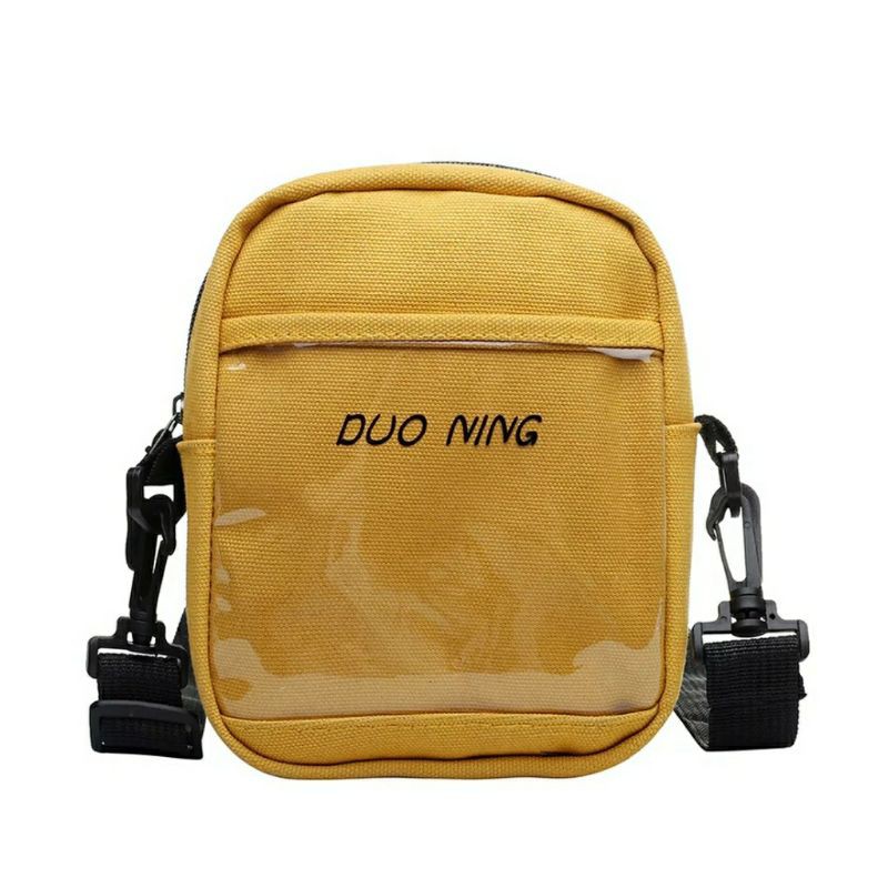 dem_sare / DS1064 - 2NING Sling Bag Tas Selempang Duo Ning Saku Transparant Selempang Wanita Fashion