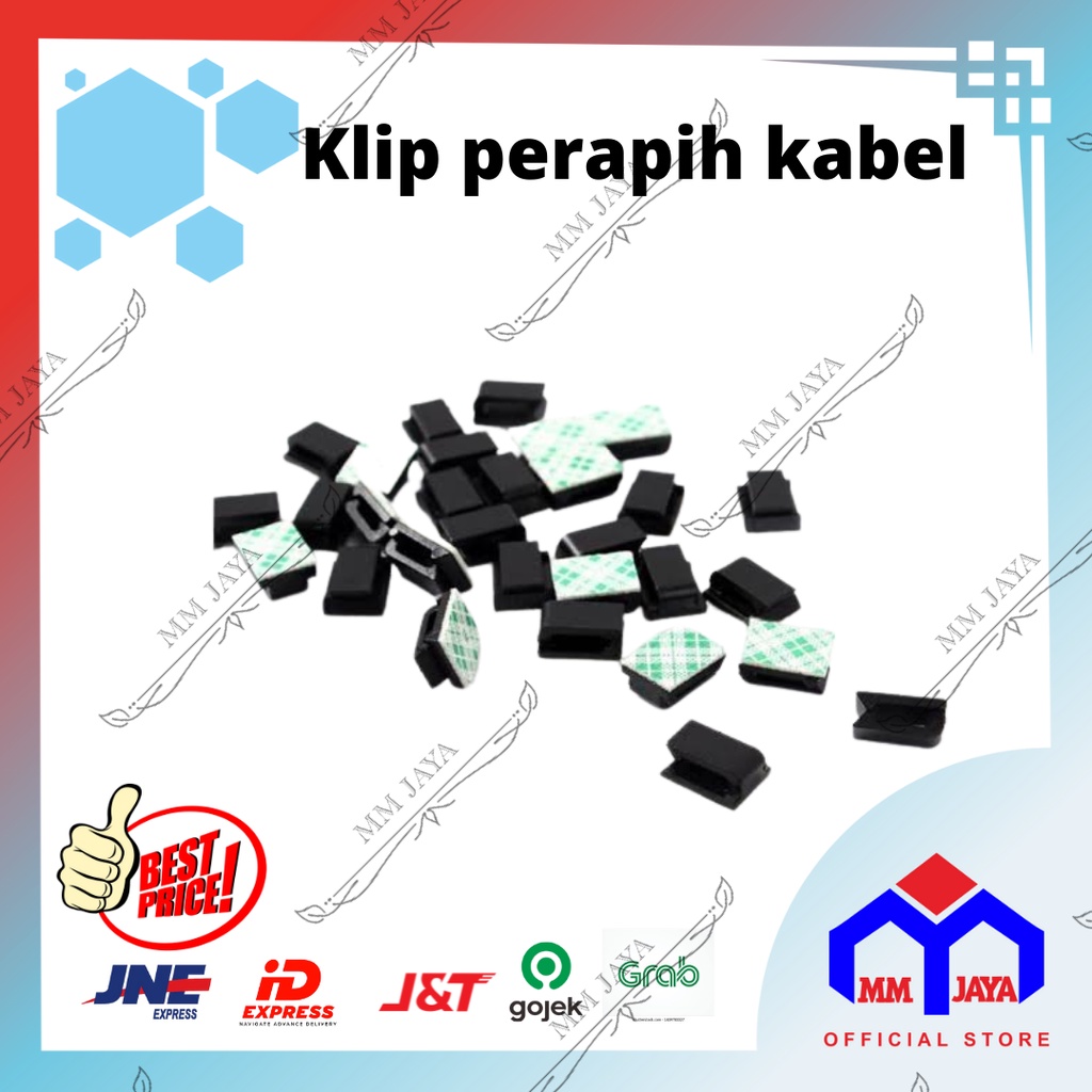 Klip Perapih / Pengikat Kabel / Penjapit kabel mobil,motor,PC organizer