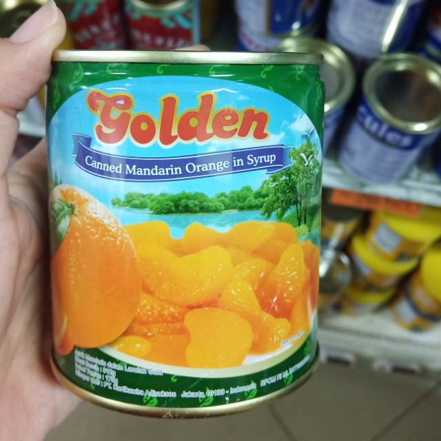 

312 gr Golden canned mandarin orange in syrup jeruk kaleng