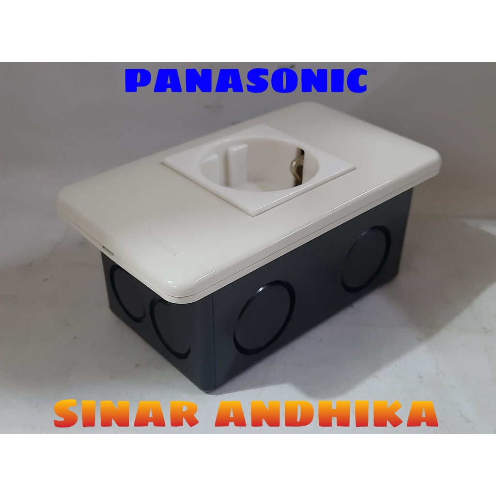 STOP KONTAK (CP) + FRAME PUTIH A MODE INBOW PANASONIC WZJ 1781W+WZJ 1121W+WVJ 5911KN