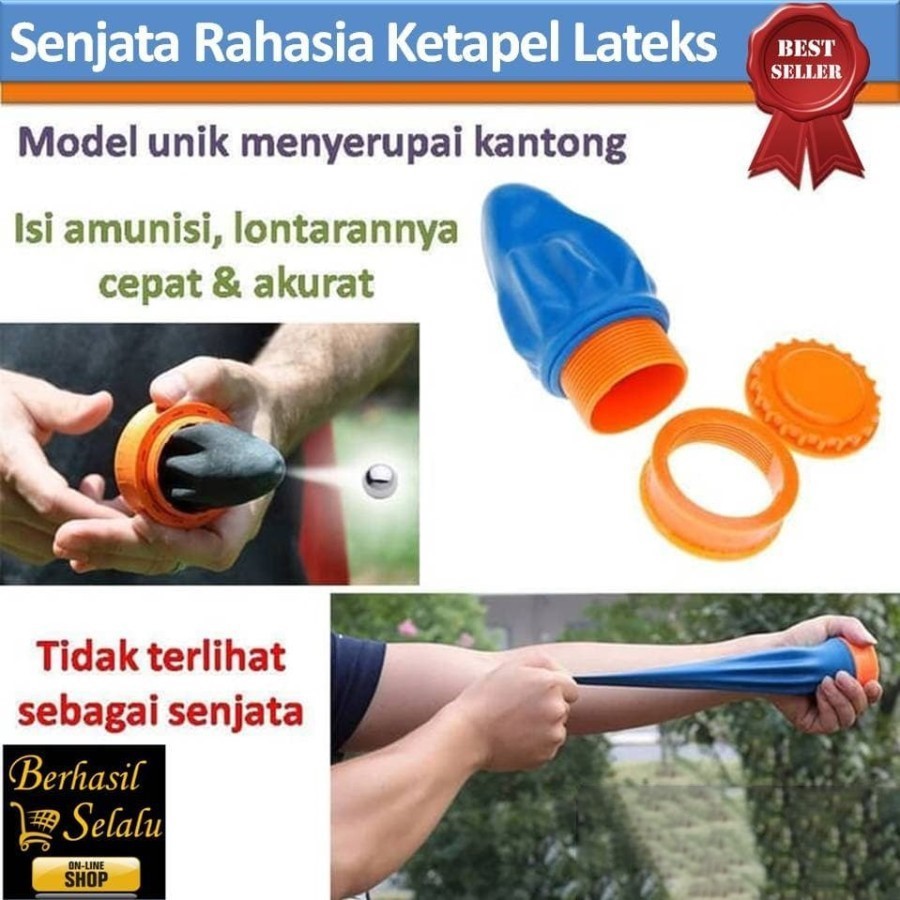 Alat Beladiri Senjata Rahasia Katapel Lateks