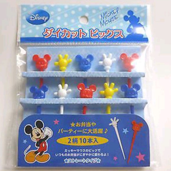 disney mickey mouse pick, tusuk bento disney mickey