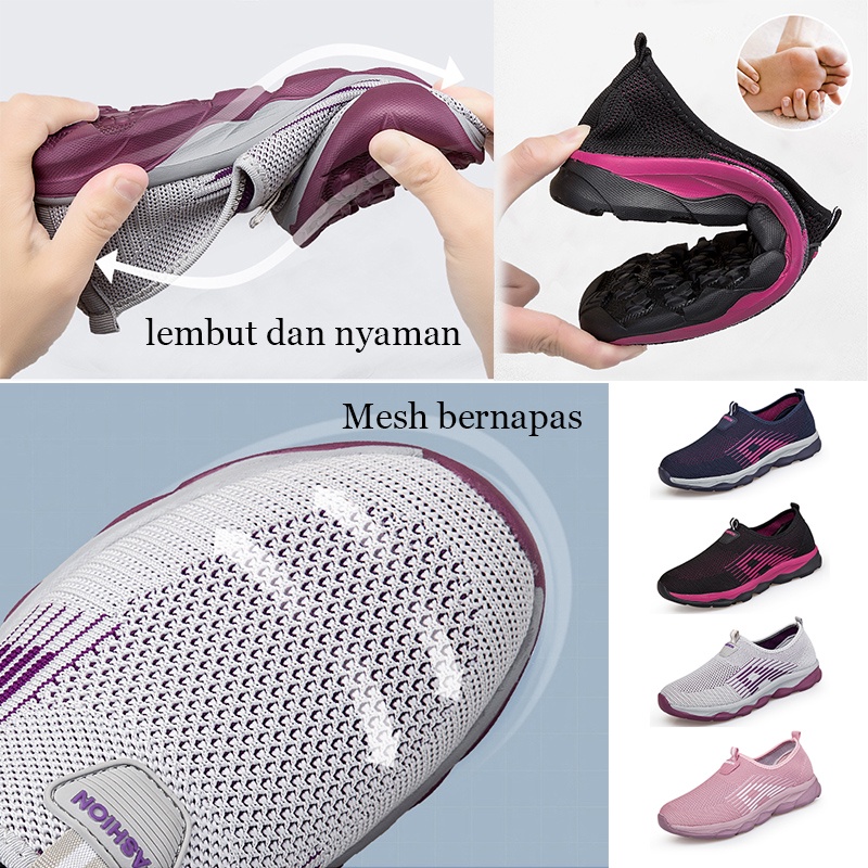 FOKU Sepatu Kasual Wanita  Sepatu Sneakers Wanita Terbaru