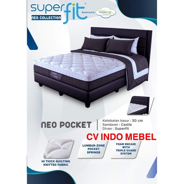 Spring Bed SET comforta Neo Pocket springbed superfit conforta pocket spring premium quality garansi